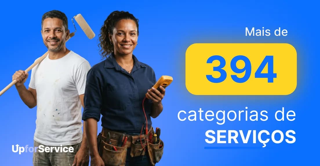 Mais de 394 categorias de serviços.